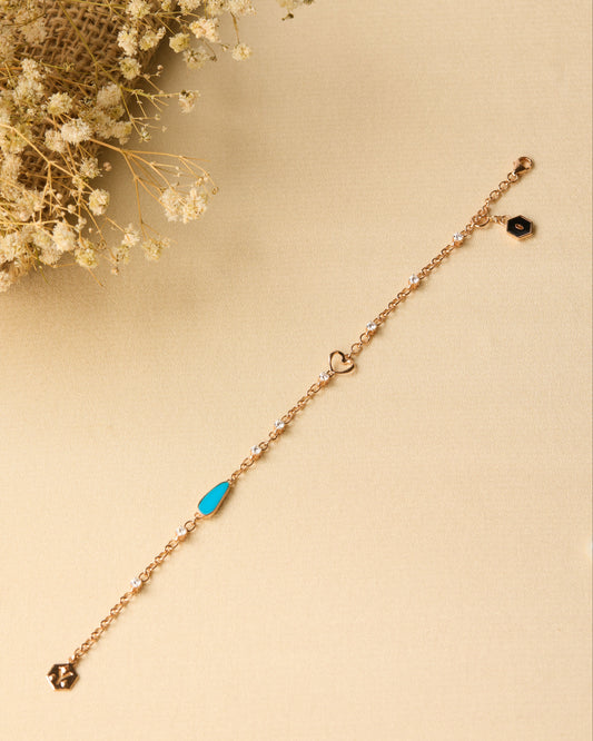 Rosy Glow Diamond Bracelet