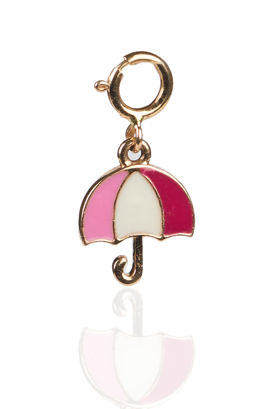Vibrant Umbrella 18kt Gold Charm