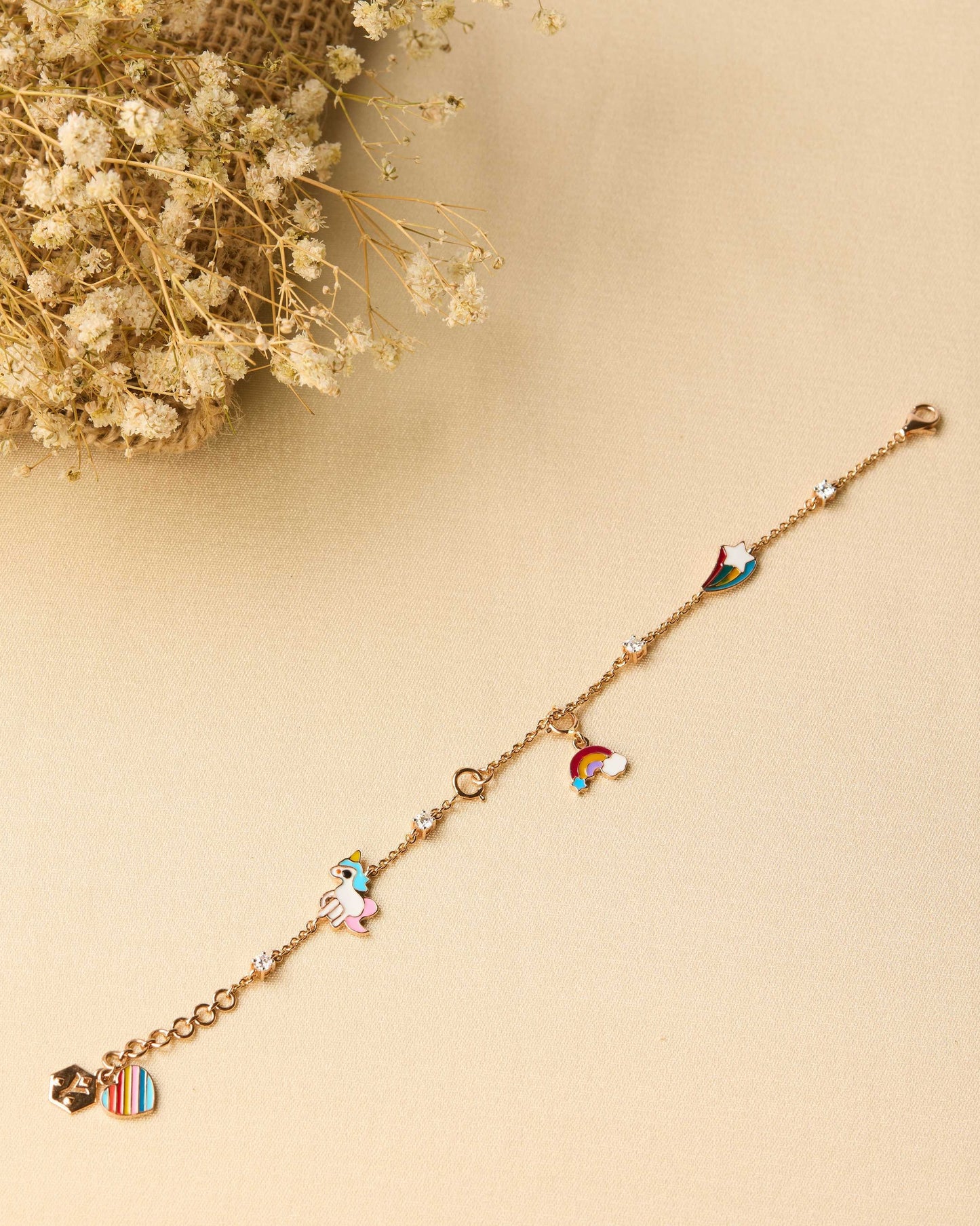 Enamel Charm Bracelet