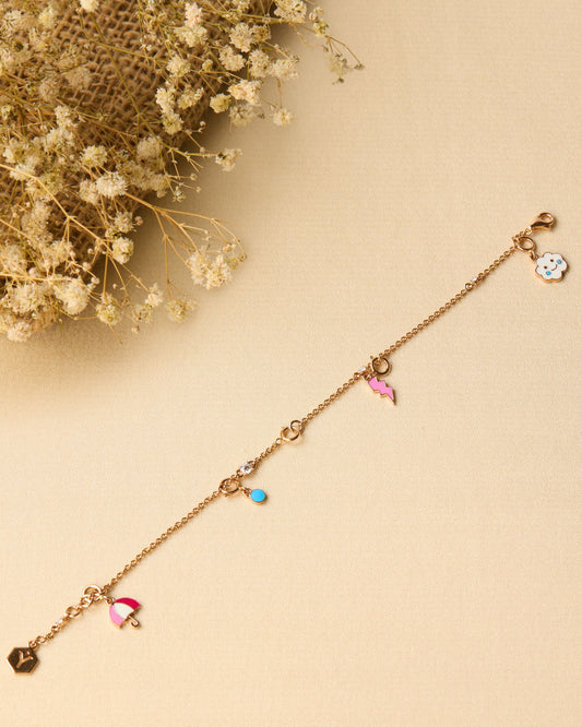 Everlasting Bond Enamel Charm Bracelet