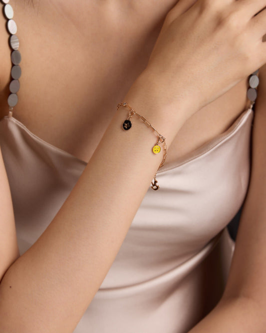 Enamel Diamond Bracelet