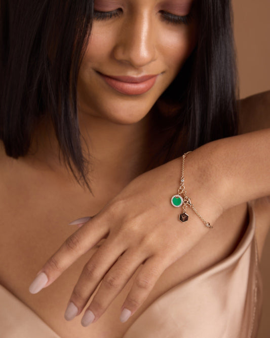 Heritage Diamond Enamel Bracelet