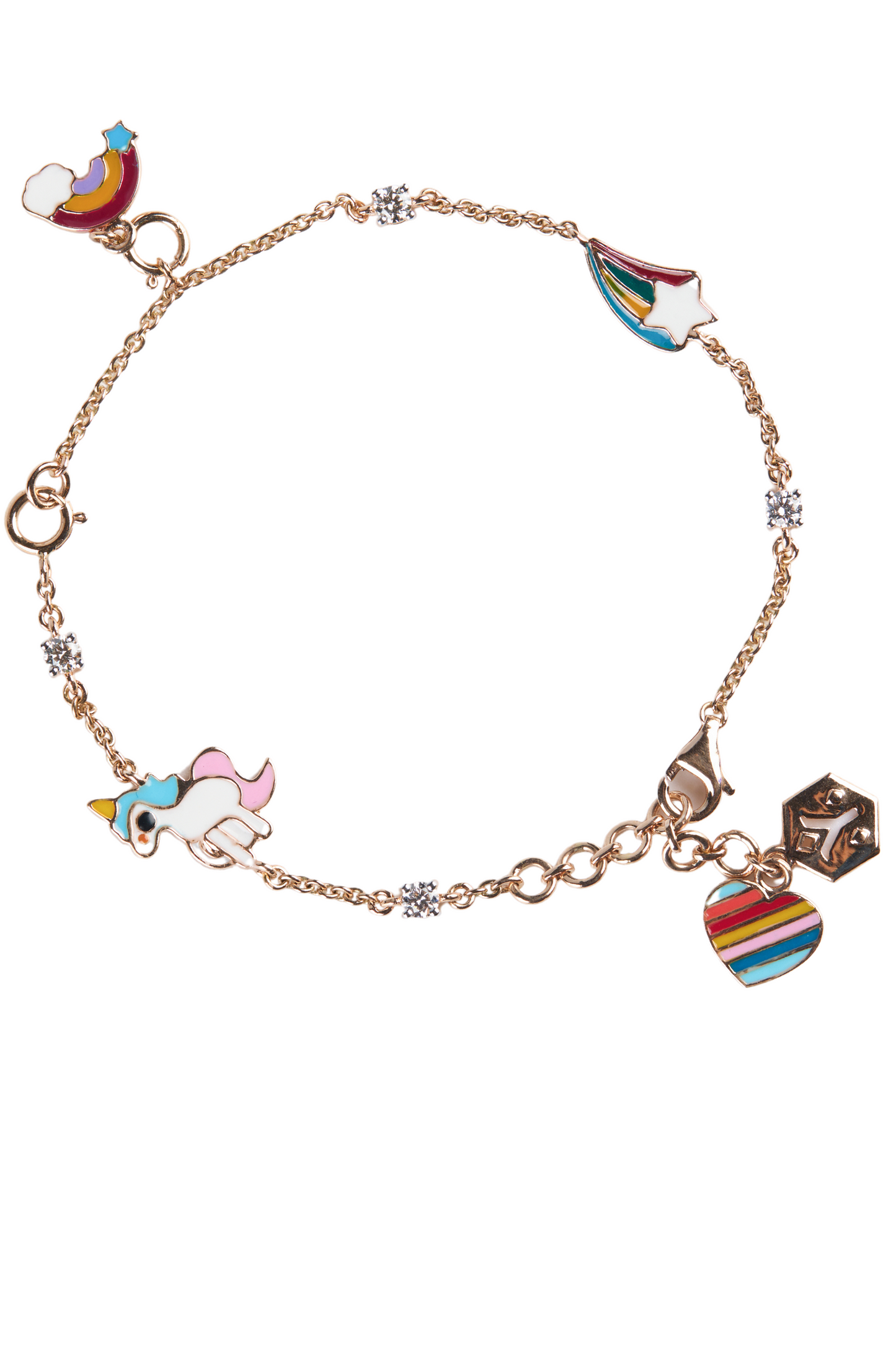 Enamel Charm Bracelet