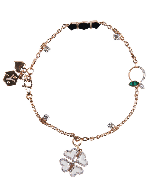 Empower Diamond Enamel Bracelet