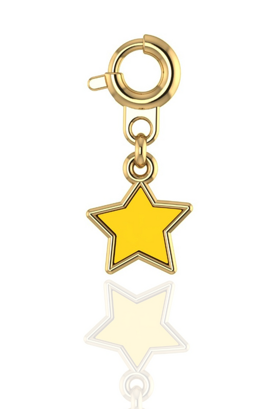 YG Star 18kt Gold Charm