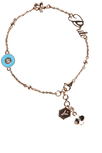 Timeless Aqua Glow Diamond Bracelet - Name Customization Available