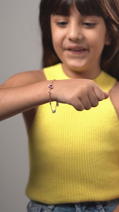 Cosmic Twinkle Enamel Diamond Bracelet